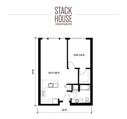 Stack House Apartments in Seattle, Washington A11 Floor Plan